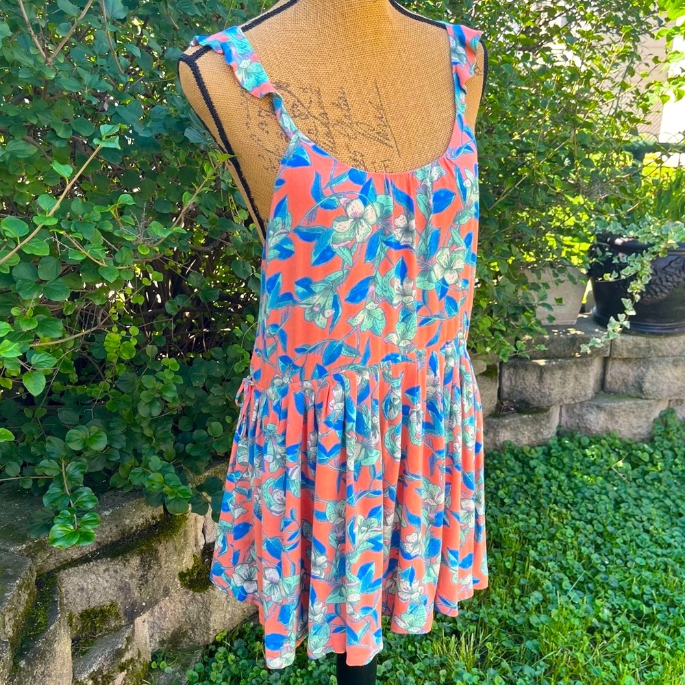 Free People Dear You Mini Sun Dress Floral Boho Backless Size XS - Picture 3 of 13